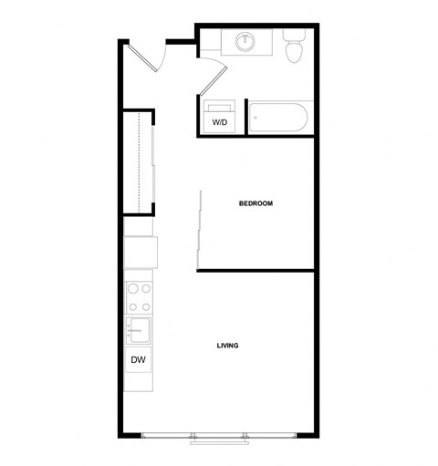 a floor plan of a small apartment